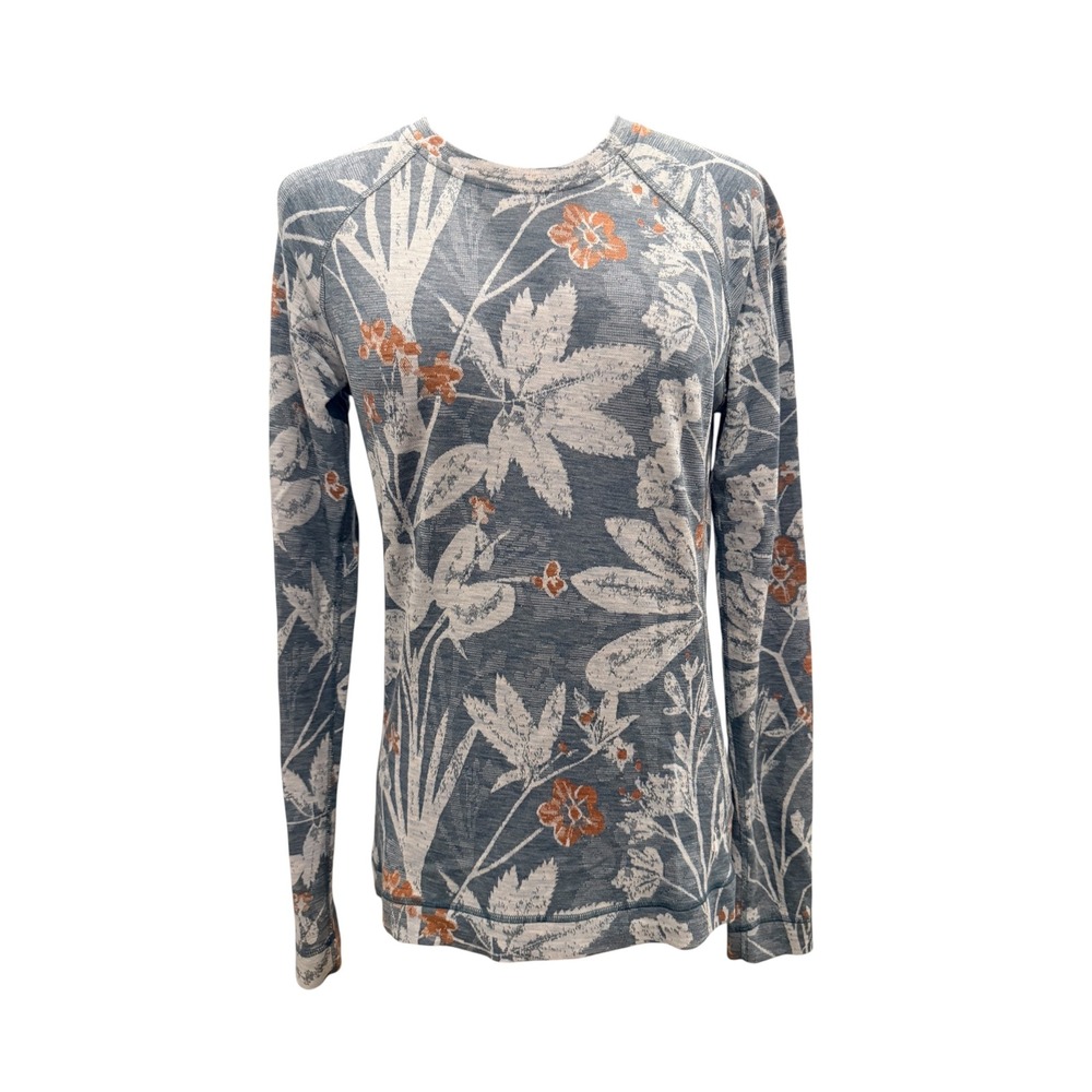 Smartwool Womens Merino Wool Floral Classic Base Layer Long Sleeve Gorpecore L - Picture 4 of 9
